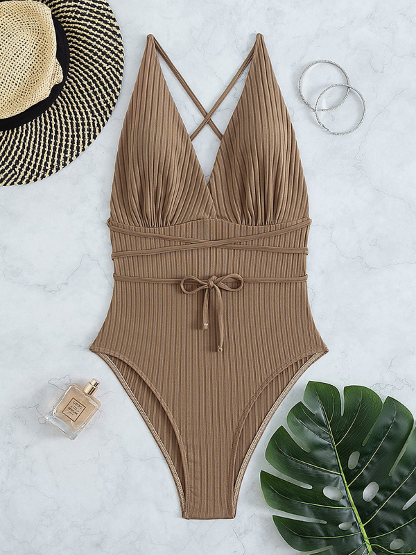 MONOKINI ADHARA hnedé