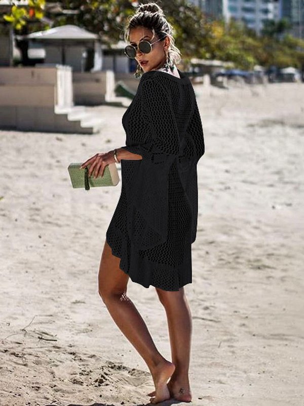 <tc>Plážové mini šaty Zita čierne</tc>